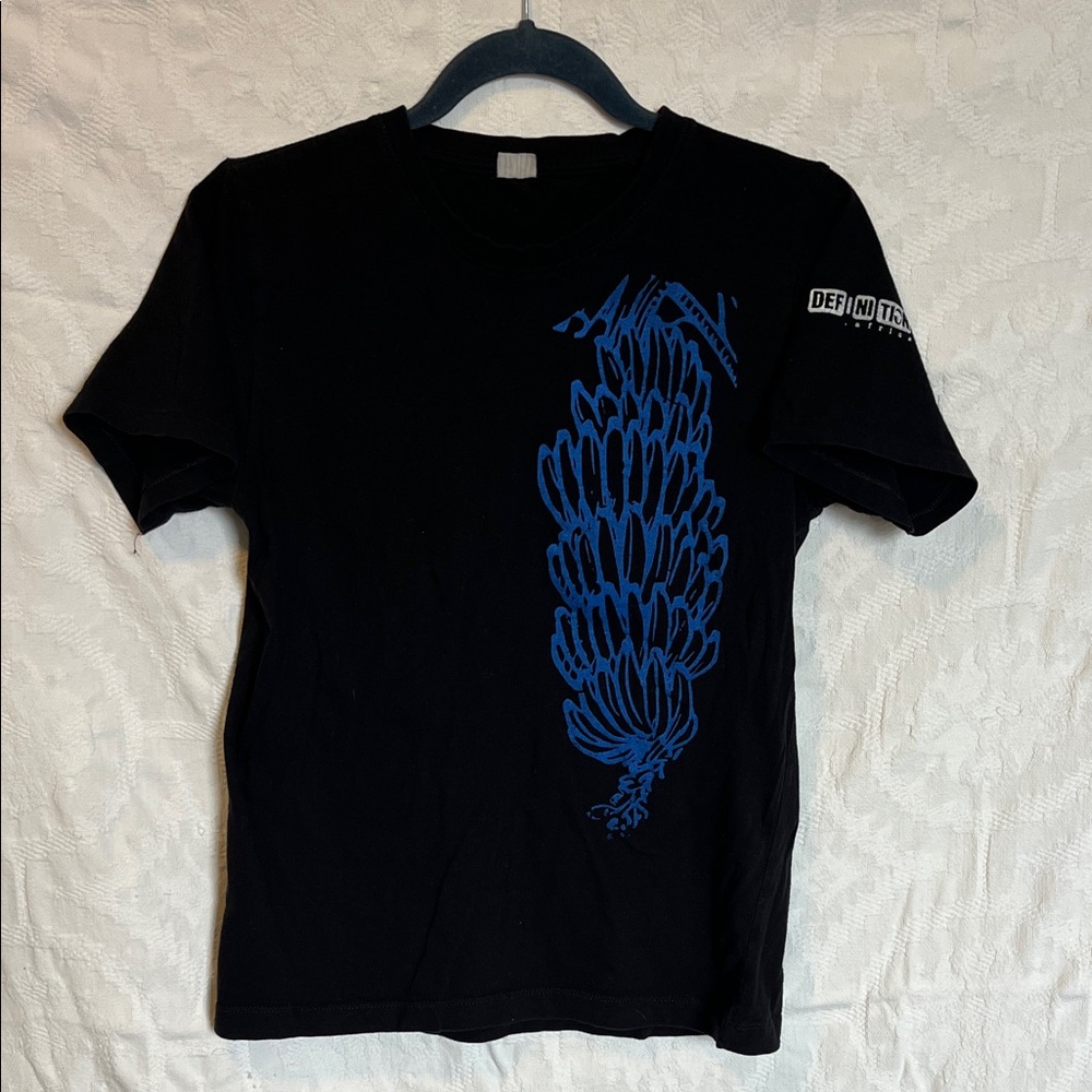 DEFINITION Africa Black Graphic Tee, Size S